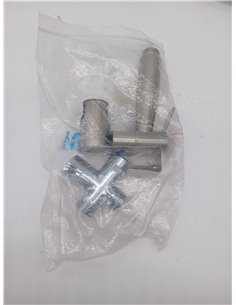 Tecmolog Set de Ducha WC Acero Inoxidable Grifo Bidet con Válvula de 3 Vías (3/8"-12/17 mm) y Soporte, Mano Grifos de Bidé Shatt 2