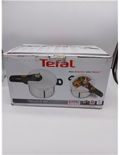 Tefal Secure 5 Neo - Olla a presión de 6L, Ahorro energético hasta 50%, cocción a presión, 2 programas, sistema seguridad 5 punt 2