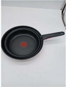 Tefal Ingenio Emotion - Juego de 3 Sartenes 22/24/28 cm + Mango extraíble, Apto inducción, antiadherentes, revestimiento titanio 2