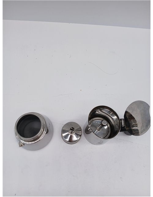 Bialetti Venus Coffee Maker, Anti-Scald Handle, Not Suitable for Induction, 2 Cups (85 ml), Stainless Steel