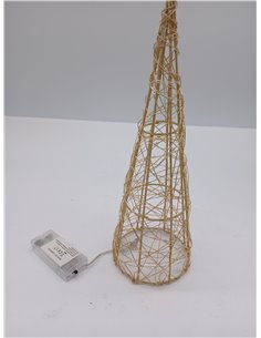 Pirámide de Navidad LED de 30 cm para decoración de Interior