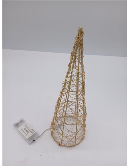 Pirámide de Navidad LED de 30 cm para decoración de Interior