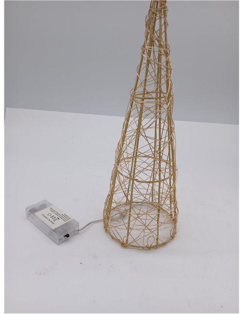 Pirámide de Navidad LED de 30 cm para decoración de Interior