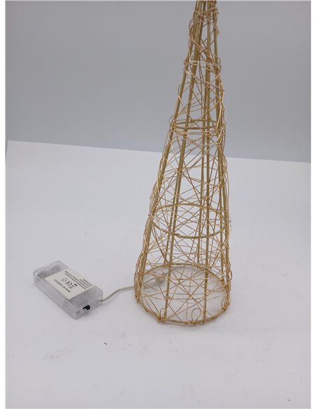 Pirámide de Navidad LED de 30 cm para decoración de Interior