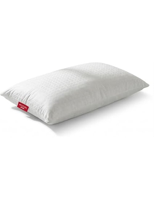 PIKOLIN - Memory Foam Pillow 90 cm with Premium JellyGel Memory Gel - Cool Effect, Medium Firmness, Ergonomic Cervical, Breathab