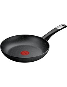 Tefal Explore Stone - Sartén de 24 cm, Mango fijo, Revestimiento Antiadherente, Apto inducción, Thermo-Signal