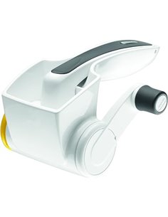 Zyliss E900010 Classic Rotary Drum Cheese Grater, Plastic/Stainless Steel, White/Grey, Manual Cheese Grinder with Rotary Handle,