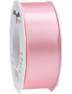 PRÄSENT - Cinta de satén Rosa Claro, 40 mm de Ancho, 25 m de Largo