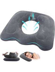 LWMTT Inflatable Orthopedic Cushion, Hemorrhoid Seat Cushion, Inflatable Coccyx Cushion for Desk Chair Wheels Car Seat, Ergonomi
