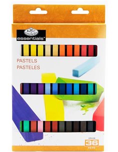 Royal & Langnickel Essentials Set 36 Soft Square Drawing Pastel Colours CF-A36