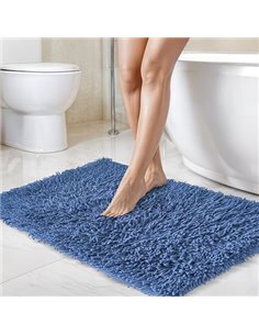 Emma Barclay Juego de 2 Alfombrillas de baño 100% algodón, Color Azul, Talla única