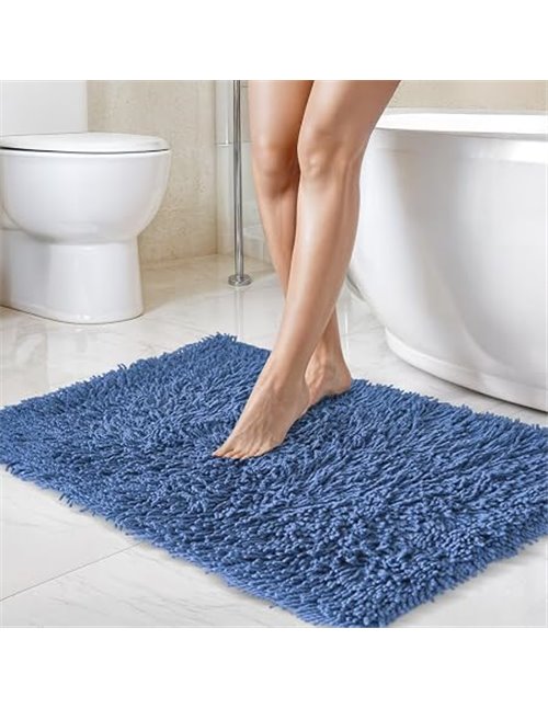 Emma Barclay Juego de 2 Alfombrillas de baño 100% algodón, Color Azul, Talla única
