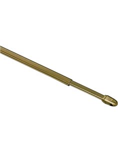 GARDINIA Barra para cortinas, Aluminio, Bronce, 40-65 cm, 2 unidades