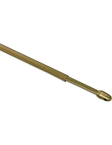 GARDINIA Barra para cortinas, Aluminio, Bronce, 40-65 cm, 2 unidades