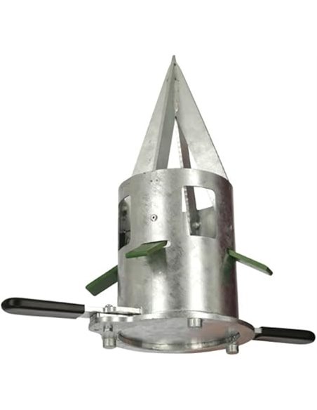 Kerbl 29428 BigBag Salida, vaciado controlable, reutilizable, metal galvanizado