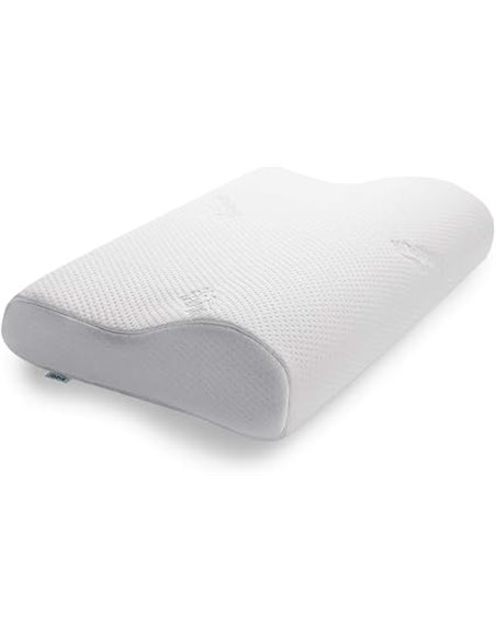 TEMPUR Original Memory Foam Cervical Pillow, Ergonomic Back and Side Sleeper, Firm Initial Feeling, Queen L (61 x 31 x 11.5/8.5 