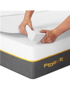 Ferlex - Memory Foam Topper 7 cm | 105 x 200 cm | Mattress Topper without Cover | Mattress Topper and Sofa