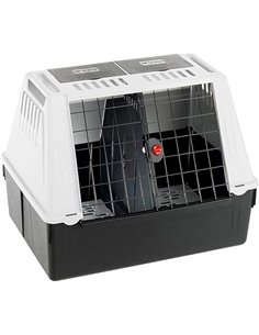 Ferplast Transportin Perro Coche, Atlas Car 80, Puerta Corredera Doble con Cerradura de Seguridad, Alfombrilla de Drenaje inclui
