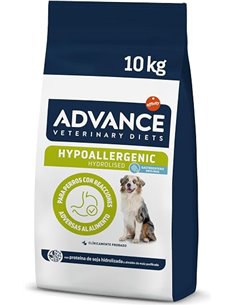 Advance Veterinary Diets Hypoallergenic, Pienso para Perros para Reducir las Intolerancias alimentarias, 10kg