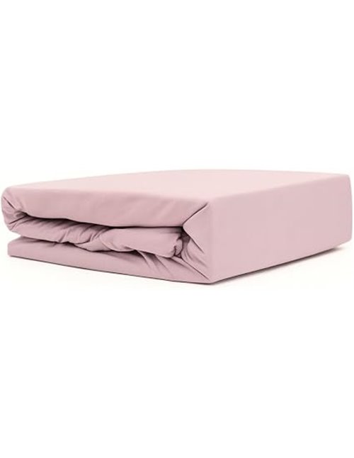 Sábana bajera para cama familiar, 270 x 200 cm, color rosa