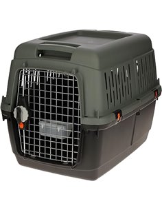 Kerbl - Caja de Transporte ecológica, Color Gris y Verde, 70 x 50 x 51,5 cm