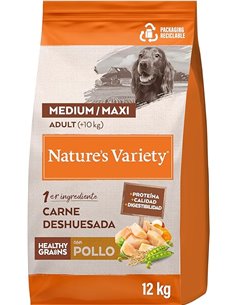 Nature's Variety Healthy Grains Pienso para Perros Adultos con Medianos Y Grandes Pollo - 12kg