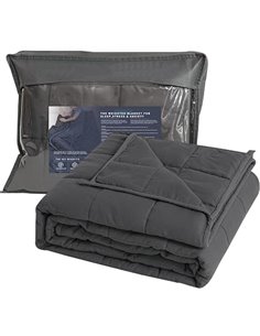 Good Nite Manta Pesada de 8 Kg 150 * 200cm Manta Relajación Terapia Antiestrés Adultos para Mejorar El Sueño Antiestrés Gris