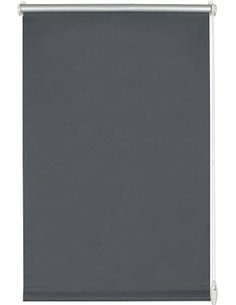 GARDINIA Easyfix Roller Blind with Thermal Back for Clamping or Gluing, No Drilling, Heat Protection, Energy Saving, Slate, 110 
