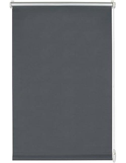 GARDINIA Easyfix Roller Blind with Thermal Back for Clamping or Gluing, No Drilling, Heat Protection, Energy Saving, Slate, 110 