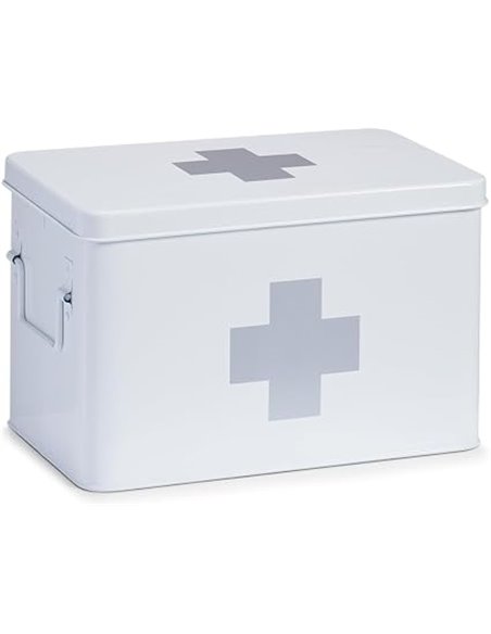 Zeller 18119 Medicine Cabinet, Metal, White, 32x19.5x20 cm