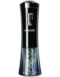 ARCOS Sacacorchos Eléctrico en ABS con Batería Interna Recargable. Abrebotellas Eléctrico Moderno y Elegante con Cortacápsulas y