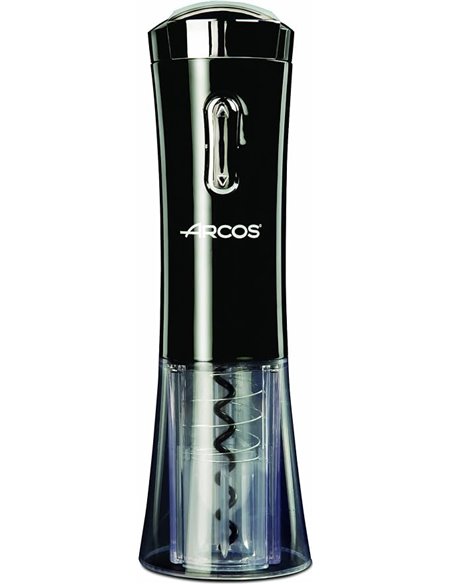 ARCOS Sacacorchos Eléctrico en ABS con Batería Interna Recargable. Abrebotellas Eléctrico Moderno y Elegante con Cortacápsulas y