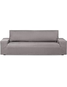 Eysa Luz Funda de sofá elástica 3 plazas de 160-190cm (Medida de Respaldo), Color Gris