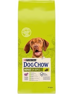 Purina Dog Chow Pienso para Perro Adulto con Cordero, saco de 14kg