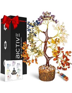 Tree of Life Natural Stones and Pendant 7 Chakra Healing Tree Lithotherapy Stones Spiritual Meditation Decoration Feng Shui Deco