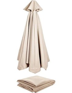 Toldo De Recambio De Sombrilla (3m) - Cubierta De Tela De Repuesto para Jardín, Patio, Piscina, Terrazas - Sombrilla En Voladizo
