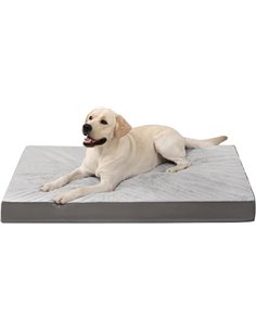 KSIIA Ortopédica Cama para Perros Grande XL, 105x70cm Colchón Perro de Doble Cara, Colchoneta Perro Lavable, Cojín Mascota Desen