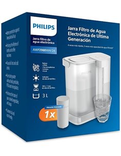 Philips Water Dispensador de agua filtrada bajo demanda (3L) – Agua fresca y limpia, 1x filtro Taste+ que mejora el sabor y redu