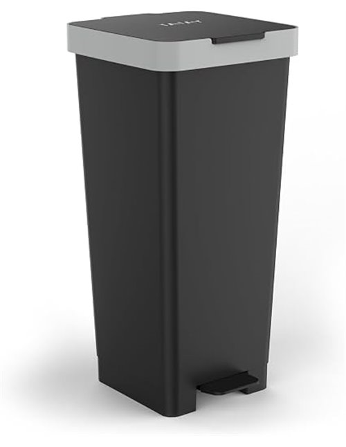 Tatay Kitchen Trash Can with Smart Pedal 40L | Compact and Functional Design | Indoor and Outdoor Use | Suitable for Bags from 3