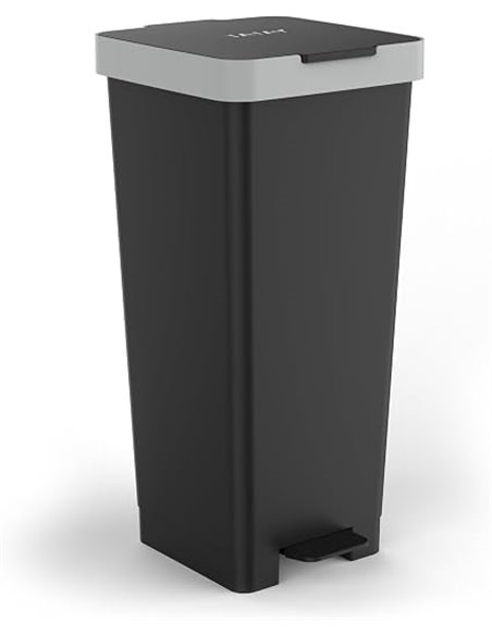 Tatay Kitchen Trash Can with Smart Pedal 40L | Compact and Functional Design | Indoor and Outdoor Use | Suitable for Bags from 3