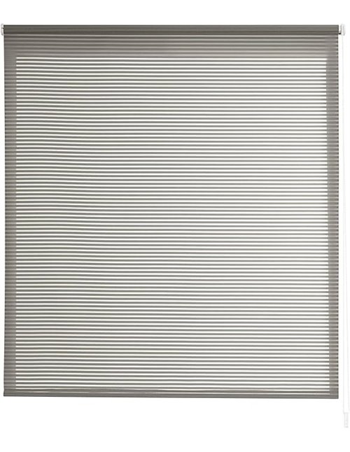 Estoralis | Robert | Modern Design Roller Blind | Translucent Stripes | Grey | 170 x 195 cm (W x H) Fabric Size 167 x 190 cm | B