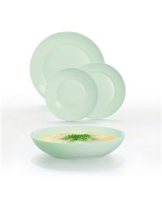 Luminarc Apy Paradise Green Opal Tableware Microwave Safe Refrigerator Stackable