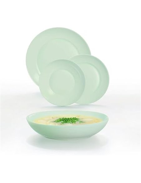 Luminarc Apy Paradise Green Opal Tableware Microwave Safe Refrigerator Stackable