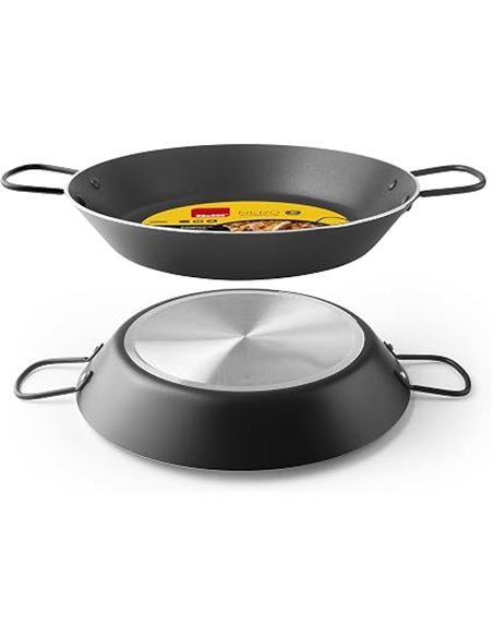 IBILI - Paella pan Nero - 42 cm - Aluminium - Non-stick - 10 servings
