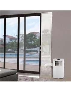 HOOMEE Aislante Ajustable para Puertas Correderas Aires Acondicionados Portátiles y Secadoras (35x232CM)