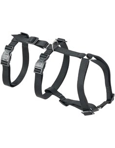 Ferplast Arnés para Perros Grandes Brave, arnés Ajustable de 6 Puntos, antiescape, antipánico, Talla L, Negro.