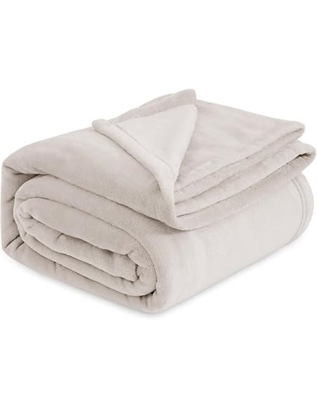Bedsure Manta para Sofá Plaid - Suave y Calida, Franela Premium Extra Grande para Salon y Cama, Invierno y Verano, Tejido Agrada