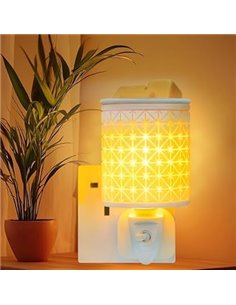 Quemadores de cera eléctrica de pared para derretir cera, luz nocturna, lámpara de aroma, quemador de cera para el hogar, dormit