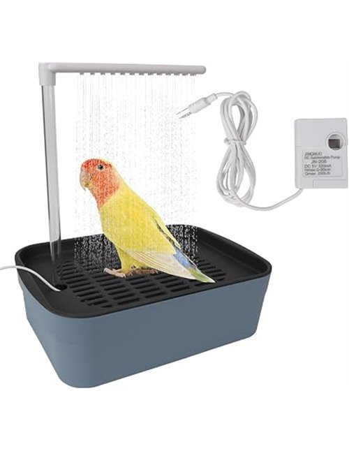 Automatic Bath for Parrots, Automatic Bird Bath Bird Bath, Standing Bird Bathtub with Circulating Tap for Peonies, Medium Parrot