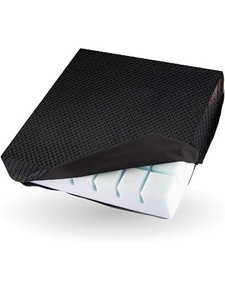 OrtoPrime Orthopedic Anti-decude Cushion 3D Grooved Foam Comfort – Anti-decute Prevention and Pressure Relief – Wheelchair Cushi